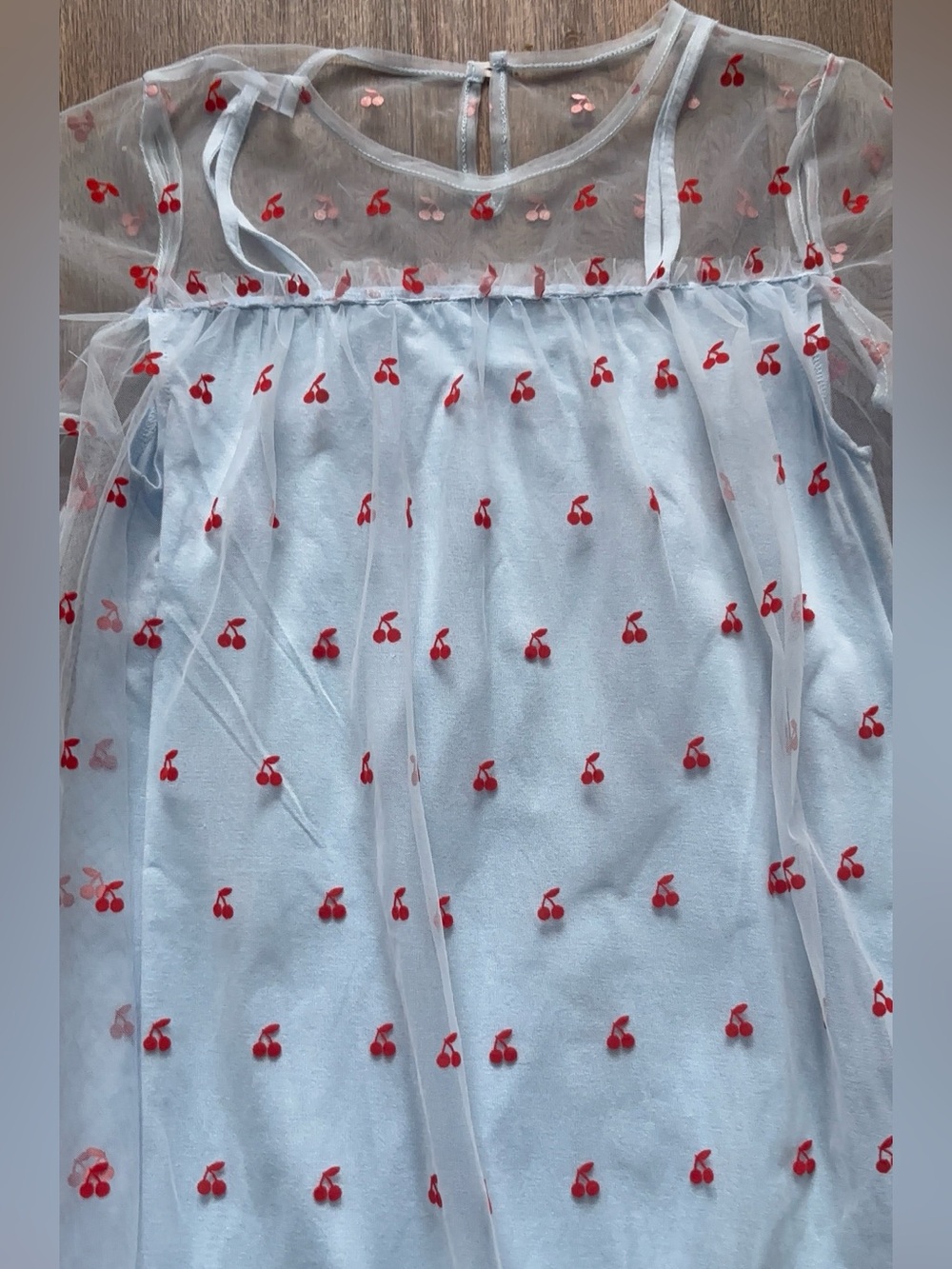 Rockets of Awesome Cherry Tulle Dress for Girls Sz 12 - Picture 5 of 9